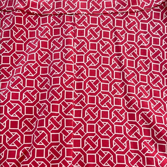 NY & Co. Red Geo Patterned Dress - Medium - Picture 2 of 3